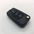 Miniatyrbillede 4 af 6: Knappe foldebilnøgleskal til HYUNDAI Kia Sort Sort