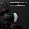 Miniatyrbilde 3 av 6: Høyrehendt ergonomisk musehåndleddstøtte i silikon, ergonomisk musehåndleddstøtte for spill, bærbar PC, hjem, kontor (høyre hånd svart)
