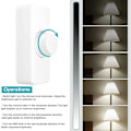 Miniatyrbild 3 av 5: 3-100W LED-bakkantdimmer (rotationsdimmer), för dimbara LED, glödlampor, halogenlampor, 220-240V, CE-kontaktbrytare, vit