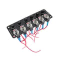 12/24v Bilpanel Multiströmbrytarpanel Strömkontroll Universal