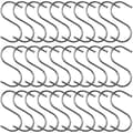 30 S-formade krokar i rostfritt stål, 7 cm