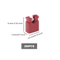 Miniatyrbilde 2 av 4: 200 stk 2-terminal åpen topp jumper cap 2,54 mm standard datamaskin jumper caps mini jumper cap kontakt tilbehør for harddisker kretskort rød