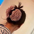 Pikkukuva 4 / 10: Ruusukraabakukka hiuspidike pink 12cm