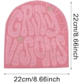 Pikkukuva 3 / 3: Kirjepainatus Pipo Hattu Intage Joustava Talvi Neuloa Hattu Talvi Lämmin Jacquard Hattu Pipo Hattu Y2K Pipo Web Hattu Skullies Pipo Web Pipo Hattu Baggy