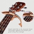 Miniatyrbild 4 av 5: 1 st Haj Capo Lätt Gitarr Capo Gitarr Tillbehör Snabbväxling Gitarr Capo med Förvaringsväska för Gitarrer, Ukulele, Banjo, Mandolin rose gold