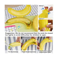 Miniatyrbild 2 av 5: Bananlåda, söt bananlåda för förvaring, bärbar bananlåda, lunchlåda, -fri frukt