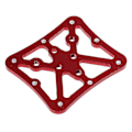 Miniatyrbilde 1 av 5: Sykkel Metall Klipsløse Sykkelpedaladapterplattform For Spd Red