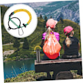 Miniatyrbild 3 av 6: 1 st kopprep handrep camping armband vattenflaska överlevnadsrem överlevnadsrep armband karbinhake rem rep rem bärare vatten Blue