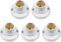 5-pack E14 Lamphållare, E14 Edison Skruv Glödlampshållare, Taklampssockel i Plast Gåva Raoliang