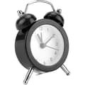 Väckarklocka i metall med dubbla klockor Retro Alarm Högt ljud Tyst Klass