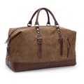 Lærred Læder Mænd Rejsetasker Håndbagage Tasker Mænd Duffel Tasker Håndtaske Rejse Coffee