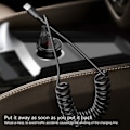 Miniatyrbilde 3 av 11: 66W USB C-kabel 5A hurtiglading kabel USB A til USB C mobiltelefon lader ledning flokefri USB C-kabel tilbehør