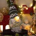 Miniatyrbillede 5 af 5: Nisse Dukke LED Julepynt med LED Næselys Rudolph Julepynt til Hjemmet Jul Nytår G