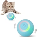 Miniatyrbild 1 av 6: Elektrisk kattleksak, interaktiv kattleksak, kattboll med LED-ljus, U