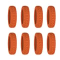 8PCS/ Set Resväska Caster Skor Resväska Hjulskydd orange