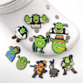 Miniatyrbillede 2 af 5: 10 animerede Shrek træsko med aftageligt krokodilleblomstspænde