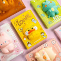 Miniatyrbillede 3 af 4: 3D Sød Dyre Squishy Dagbog Stressaflastning Langsom Tilbagefald Journal Legetøj Til Fødselsdagsgaver Nytårsgaver Unicorn