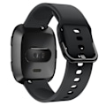 Miniatyrbillede 2 af 5: Silikone Rem til Fitbit Versa/Versa 2 - Sort Sort Sort