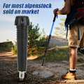 Miniatyrbillede 3 af 5: 4 stk. Alpenstock spidsbeskyttere stangpindhætter vandrestav fødder spidser tilbehør til vandreture vandreture