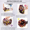 Miniatyrbild 3 av 5: 12 st Cheerleading Pom Poms för Barn, Metallfolie & Plastring Cheer Pom Poms för Pojkar Medium Rose Pink Gold