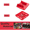 Miniatyrbillede 3 af 5: 10-pak Batteriholder til Milwaukee M18 18V Batteri Vægmontering Batteriopbevaring til Værkstedsvogn S