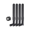 Miniatyrbild 1 av 5: 4 st Dual Band Wifi-antenn 2,4 GHz 5 GHz 5,8 GHz 8dBi Mimo Rp-sma Hane-antenn för Wifi-router Trådlös