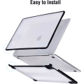 Miniatyrbilde 6 av 7: Etui kompatibel med Macbook Air 13 tommer M1 A2337 A2179 A1932, utgitt i 2021-2018,  frostet gjennomsiktig