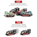 Miniatyrbillede 4 af 5: Mini Simulerings Damptog Træk-Tilbage Togmodel Diecasts Lokomotiv Legesæt Legetøj til Børn Drenge Piger red