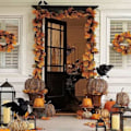 Miniatyrbillede 2 af 5: 1 stk. Kunstig krage Halloween simuleret krage simuleret ravn realistisk Halloween fest dekoration gård have ornament (30cm, med W