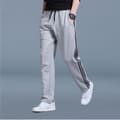 Joggebukse for menn, løs passform, stor størrelse, rette ben, grå XL Grå XL Grey XL