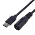 Miniatyrbilde 3 av 5: Type-C til DC Strømkabel 5V DC 5.5 x 2.1mm Hunn til USB C Plugg Ladekabel