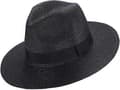 Sommar Strand Solhattar, Vävd Fedora Panama Hatt Rullbar Strå-Fedora Skydd UPF50+ Bred Brätte Floppy Dam Stråhatt