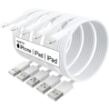 Pikkukuva 1 / 7: 5X Lightning USB -kaapeli Applelle iPhoneen, iPadiin 1m Valkoinen