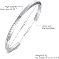 Miniatyrbillede 2 af 3: Vikinge Runer af Nordisk Amulet Armbånd til Mænd Mobius Manchet Armbånd til Mænd Kvinder Rustfrit Stål Vikinge Fans Smykker Gave, Diameter 60mm & 64mm