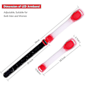 Miniatyrbilde 2 av 4: 4 stk LED-armbånd Refleks LED-armbånd for løping og jogging Red