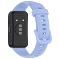 Silikone urrem til Huawei Band 8, åndbar blød urrem med spænde Blue Type M Huawei Band 8