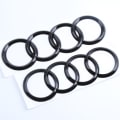 Miniatyrbilde 2 av 3: Ringmerker kompatibel med Audi front og bak grill gloss