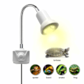 Miniatyrbillede 4 af 5: Reptil varmelampe med klemme, 1 UVA+UVB fuldspektrum E27 lamper