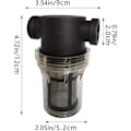 Miniatyrbilde 2 av 7: 1/2\" NPT hunn-inline-sil med 100 mesh rustfritt stål filternett (1/2\" 100 mesh)