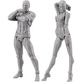 Konstnärsmodell Ledade Ritfigurer Man+Kvinna Set (Grå) konstnärsmaterial