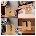 Miniatyrbilde 3 av 4: Bagelholder i tre, Bagelkutter i tre, Sklisikker brødkutter for store bagels, engelsk M