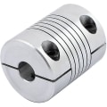 Miniatyrbilde 3 av 3: 8mm til 10mm Akselkobling 19mm Lengde 25mm Diameter Stepper Motor Kobling Aluminiumlegering Leddkobling For 3d-printer Cnc-maskin Diy-koder