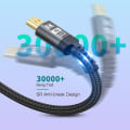 Miniatyrbilde 7 av 11: HDMI-kompatible kabler 2.1 48 Gbps 8K Ultra High Speed ​​flettet kabel, 4K @ 120Hz, 8K @ 60Hz, HDCP 2.2 & 2.3, HDR 10
