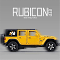 Pikkukuva 5 / 5: 1:32 Jeep Wrangler Rubicon -metallimalli auto, valurauta, maastoauto, ääni- ja valovaikutukset, lasten lelu, lahja White
