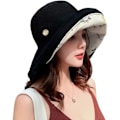 Miniatyrbillede 3 af 5: Kvinders Mesh Solhatte, UPF UV-beskyttelse, Pakkelige, Bred Skygge,