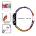 Miniatyrbillede 4 af 4: Udskiftningsrem til Garmin Vivoactive 4 - 22mm Vandtæt Resin Urrem Multicolor Style D Garmin Vivoactive 4