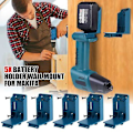 Miniatyrbillede 2 af 5: 5 stk 2 i 1 Værktøj & Batteri Opbevaringsbeslag Hængende Holder til Makita 14.4v/18v