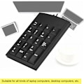Miniatyrbillede 4 af 6: USB Numerisk Tastatur, Bærbar Mini Nummerblok Numerisk Tastatur til Laptop, PC Computer