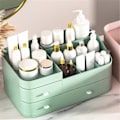 Miniatyrbillede 4 af 5: Makeup Organizer med Skuffer, Kapacitet Bordplade Organizer til Toiletbord, Badeværelse og Soveværelse Skrivebord Kosmetik Organizer