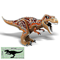 Pikkukuva 4 / 5: 1 kpl Jurassic Suurikokoinen Dinosaurusten Rakennuspalikat T-rex Quetzalcoatlus Baryonyx Action Figurit Lasten Leikkikalut Lahjat T-Rex green